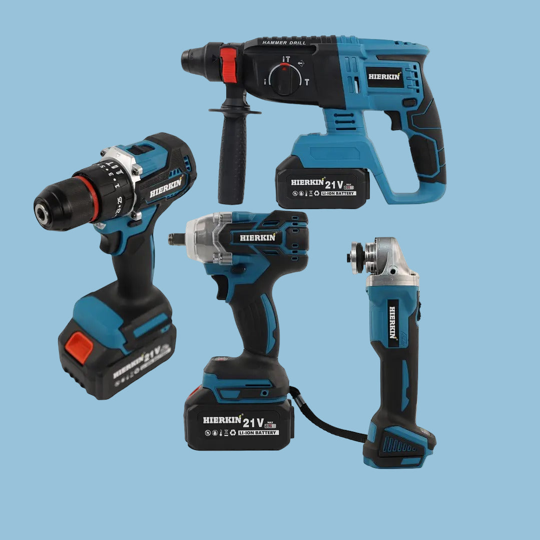 SET DE 4 HERRAMIENTAS ELETRICAS 21V